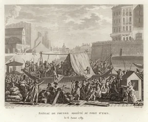 A powder boat stops at Port St Paul