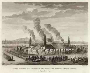 Funeral in Honor of Citizen Soldiers Killed in Nancy