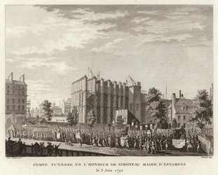Funeral in honour of Simoneau Maire d