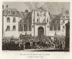 Looting the house of St Lazare