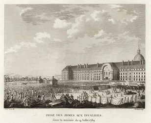 Taking Up of Arms at Les Invalides in Paris