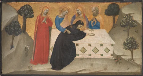 The Virgin Swooning and the Three Maries at the Tomb of Christ