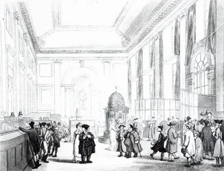 Bank of England, Great Hall, from Ackermann