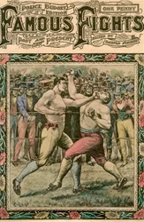 He caught Tom a smack under the chin, late 19th or early 20th century