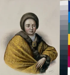 Portrait of Tsarina Natalia Naryshkina (1651-1694), wife of Tsar Alexis I of Russia (1629-1676)