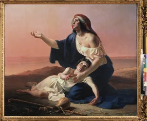 Hagar and Ishmael in the Desert