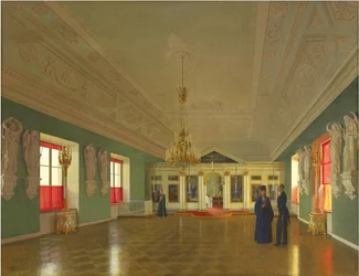 Interior of the Palace Church of St. Alexander Nevsky, Anichkov Palace, Saint Petersburg, 1850