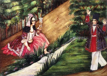 Youth Comes Upon a Girl by a Stream