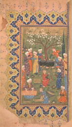 Preparation for a Noon-Day Meal, Folio from a Divan Collected Works of Mir 
