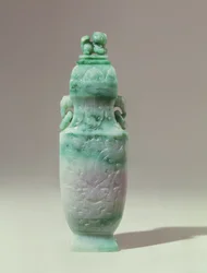 Baluster Vase and Domed Cover, Late Qing Dynasty