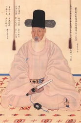 Portrait of Chae Jegong (1720-1799), Scholar, Poet and Chief State Councillor during the Reign of King Jeongjo (1776-1800)
