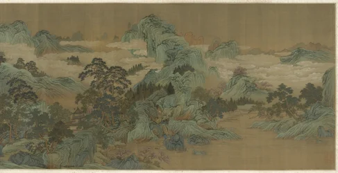 River Landscape in Blue and Green, 17th-18th Century