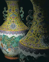 A Pair of Imperial Famille Rose Vases