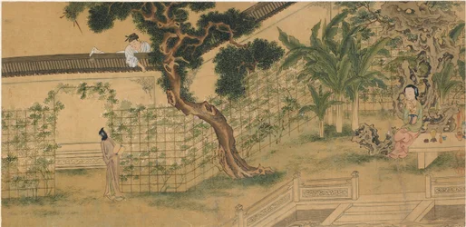 Scene from the play Romance of the West Chamber, by Wang Shifu, 16th century