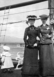 Prince Olav with Lady Antrim and Miss Knollys