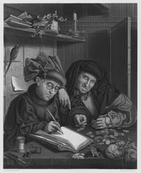The Misers, from the picture in the Royal Collection