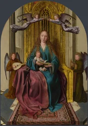 The Virgin and Child Enthroned, with Four Angels