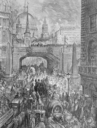 Ludgate Hill-A Block in the Street