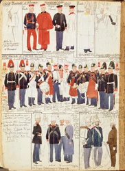 Various Uniforms of Duchy of Parma