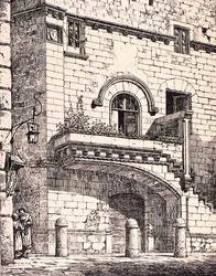 House of Santa Rosa, Viterbo, Italy, from 