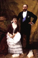 King Edward VII (1841-1910) and His Wife Queen Alexandra (1844-1925) 1887