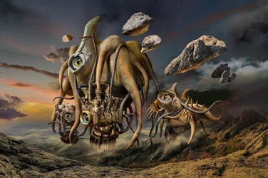 Floating Alien Creature