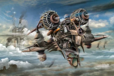 Steampunk Flying Machine