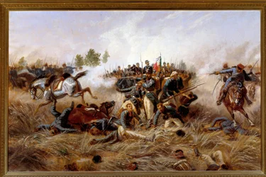 Risorgimento, Austro-Prussian War (Third Italian War of Independence): view of the Battle of Custoza 24/06/1866
