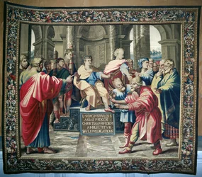 Tapestry depicting the Acts of the Apostles. The Blinding of Elymas, woven at the Beauvais Workshop under the direction of Philippe Behagle, 1695-98