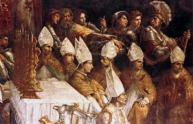 The Crowning of Charlemagne (detail)