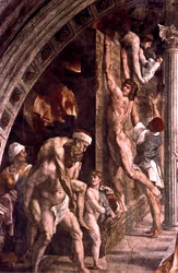 The Fire in the Borgo (detail)
