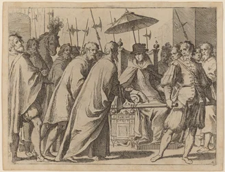 Margaret of Austria Being Carried in a Chaise
