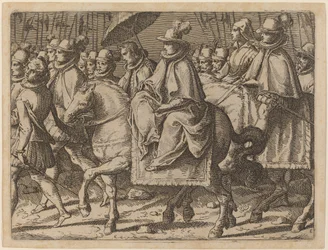 Margaret of Austria on Horseback
