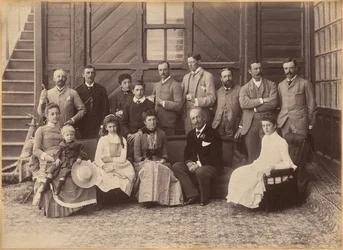 Viceregal Party Shimla (verso)