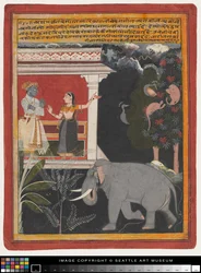 Krishna Receiving Radha