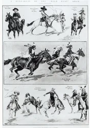 A Rehearsal of the Wild West Show at Olympia