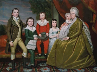 Mrs. Noah Smith and Her Children