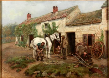 Smithy, Hexham Bridge End, 1885