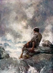 Illustration for Robinson Crusoe by Daniel Defoe