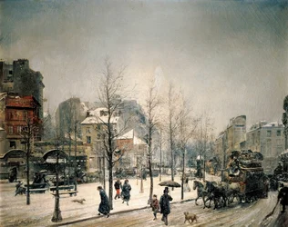 Snow on the Boulevard de Clichy