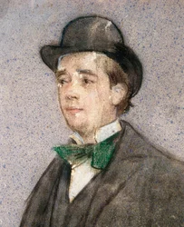 Portrait of Adria Gual (1872-1943) Spanish playwright
