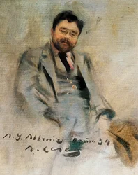 Portrait of Isaac Albeniz at 34 Years Old