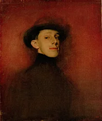 Portrait of King Alfonso XIII of Spain Study