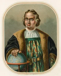 Christopher Columbus with Globe
