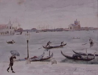 The Customs House and the Church of San Giorgio, Venice, Seen from the Piazzetta