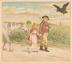 The Mischievous Raven Flew Laughing Away