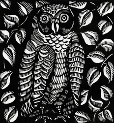 Owl, for the poem The Owl, from The Bestiary or Orpheus