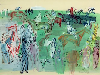 Racegoers on the Lawn