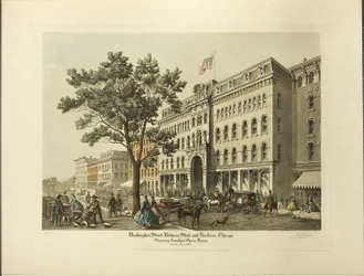 Washington Street between State and Dearborn, Chicago, Showing Crosby