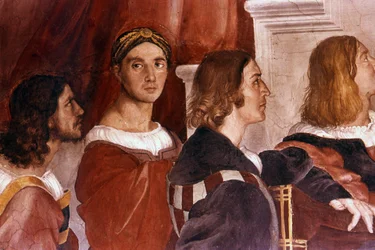 Detail Showing Raphael from the Mass at Bolsena